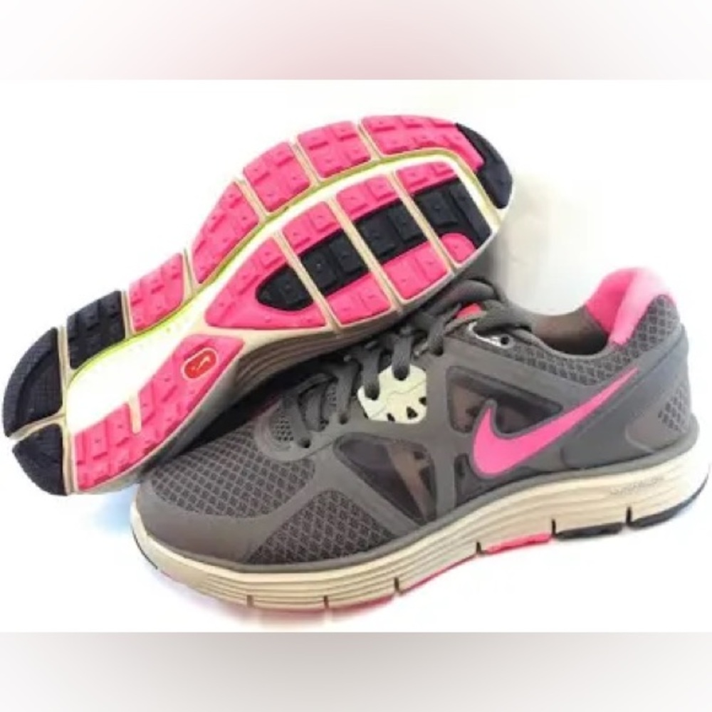 Nike Women's Athletic Shoes with Pink and Brown